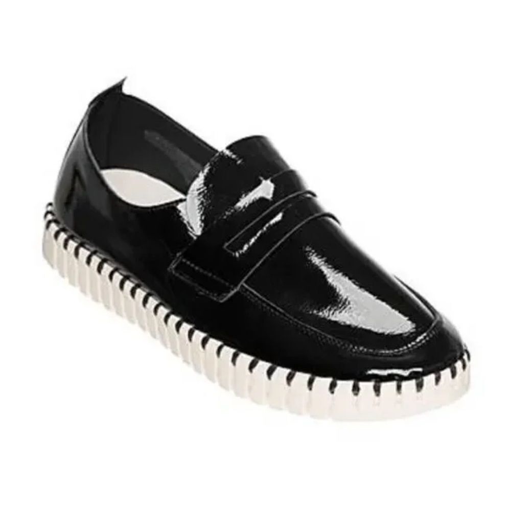 Ilse Jacobsen Womens Tulip 3865 Textile Synthetic Black Shoes
